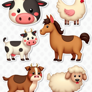 Animals & Wildlife - Sticker Sheet v25